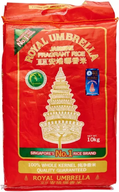 Royal Umbrella Thai Jasmine Rice - 10kg