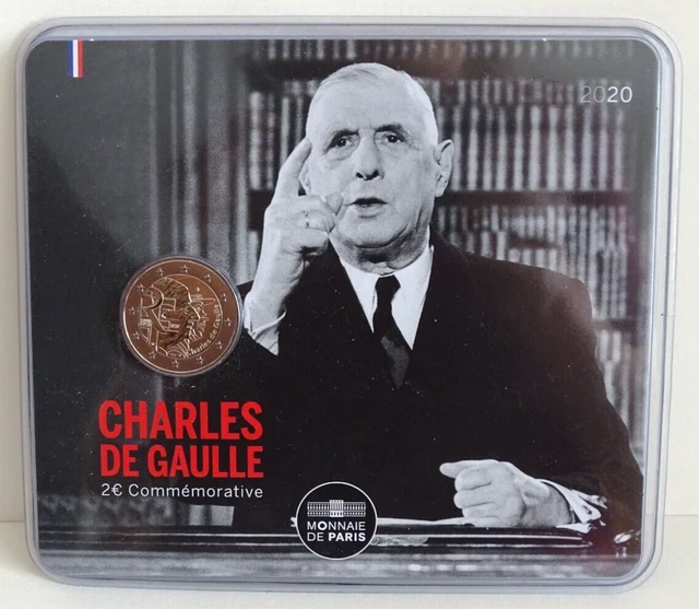 +2 EUROS CHARLES De Gaulle 2020 Commemorative ( Monnaie De Paris