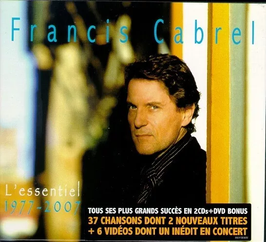 BOX SET COFFRET 2xCD ALBUM+DVD FRANCIS CABREL L' ESSENTIEL 1977-2007 COMME NEUF