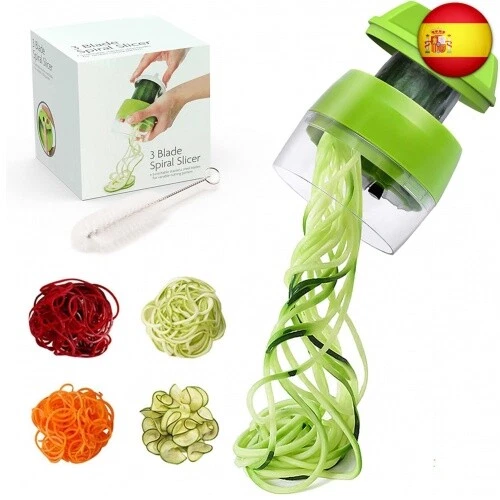 Cortador de Verduras - Rallador 4 en 1, Calabacin Pasta,Cortador en Espiral