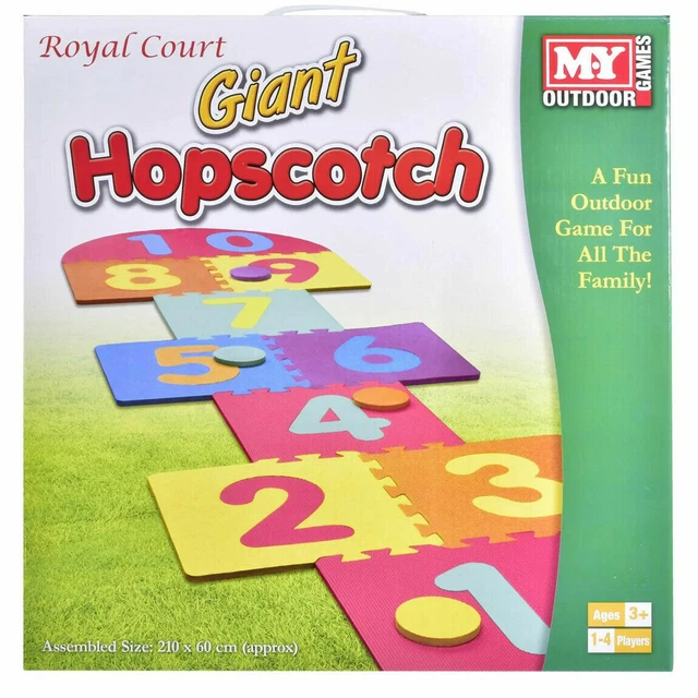 NEW GIANT HOPSCOTCH Indoor Outdoor Kids Family Activity Kit Game Toy ...