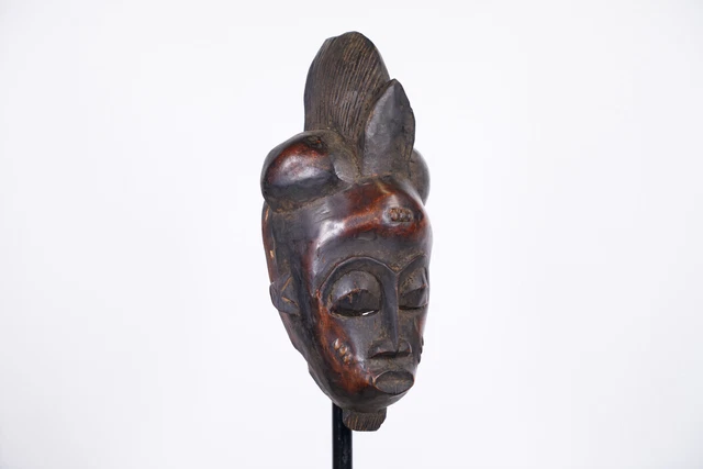 Gorgeous Baule Mask 16" - Ivory Coast - African Art 2