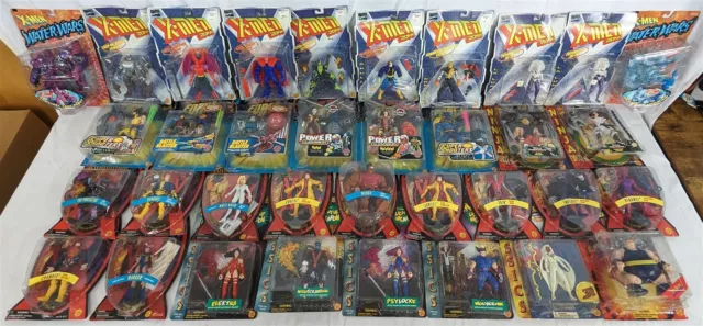MARVEL X-MEN Mixed Lot of (35) 90's Action Figures TOYBIZ WOLVERINE MISB