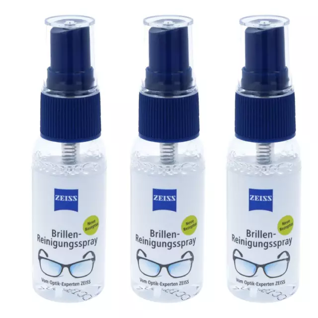 3x ZEISS Brillen Reinigungsspray (30ml) - Brillenputzspray - 3er Pack