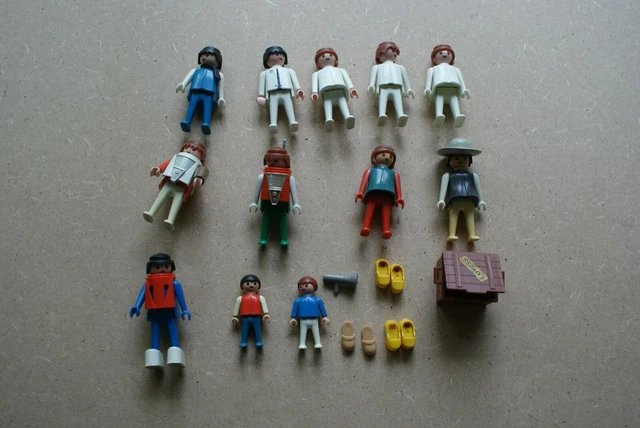 Playmobil Lot Personnages et accessoires vintage Années 1970-1980