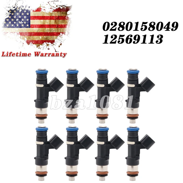 8pcs 0280158049 Fuel Injector Fits For GM LS2 6.0L Pontiac GTO C6 Corvette CTS-V 8pcs 0280158049 Fuel Injector Fits For GM LS2 6.0L Pontiac GTO C6 Corvette CTS-V