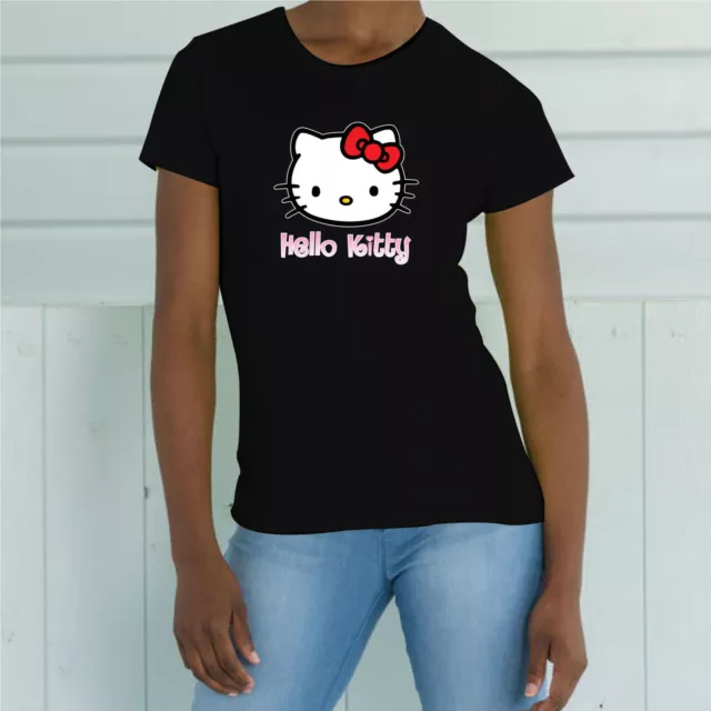 T-Shirt Maglietta Donna S - M - L - Xl "Hello Kitty"