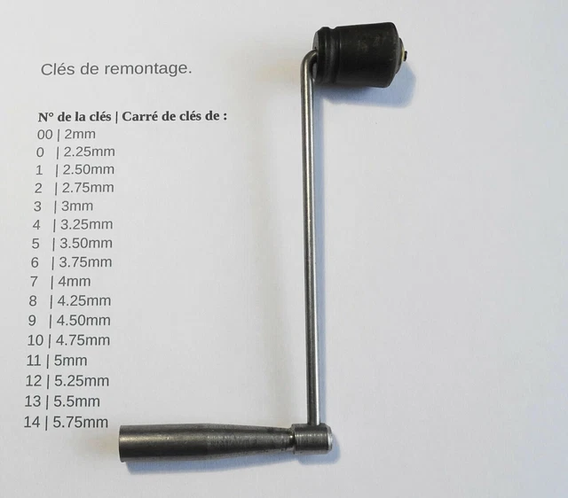 PIECE HORLOGER POUR PENDULE HORLOGE ANCIENNE CLES DE