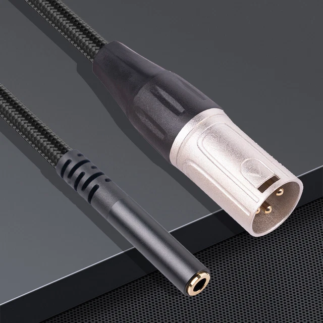 FR 3.5mm Female To XLR Male Adapter Cable Convenient Female To 3 Pin XLR Male Ca