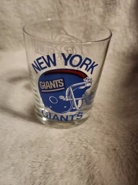 Vintage New York Giants Super Bowl Xxl Drinking Glass NFL Football
