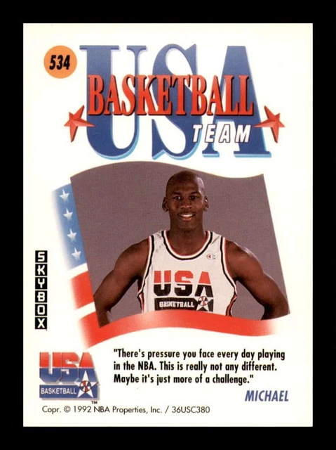 1991 SKYBOX USA Basketball Gold Foil Dream Team Card BARCELONE Jordan Bird PSA 8 EUR 56,17