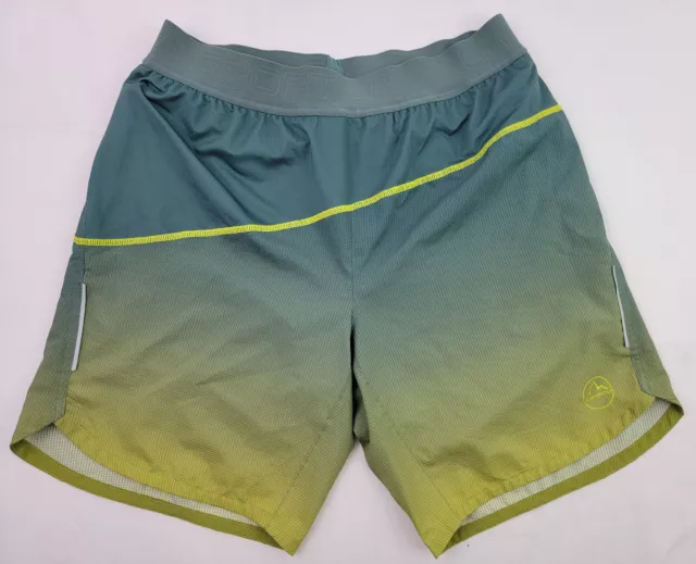 La Sportiva Medal Mountain Runnin Shorts Green Lined Mens Size Medium