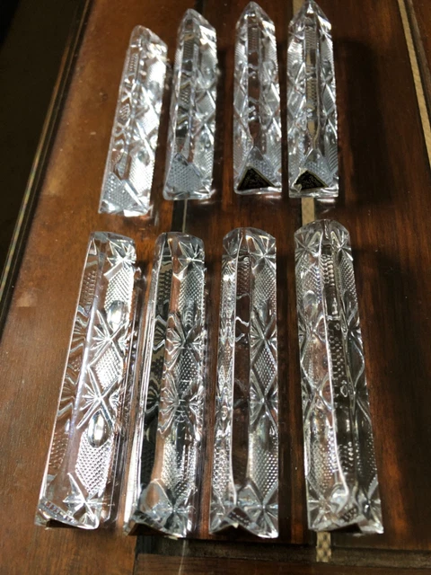 LOT DE 12 portes-couteaux en cristal ciselé - Antique french vintage EUR 35,00 - FR