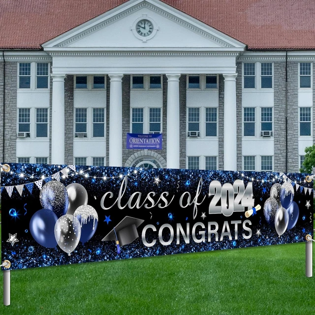 2024 GRADUATION DECORATIONSCLASS of 2024 Large Yard Sign Congrats Grad