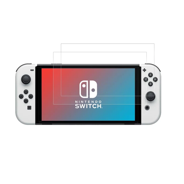 NINTENDO SWITCH OLED Screen Protector Tempered Glass 9H Hardness 2 PACK