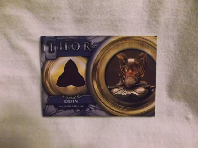 2011 Upper Deck Thor Movie #F3 Odin Anthony Hopkins Authentic Mem. Card NM+