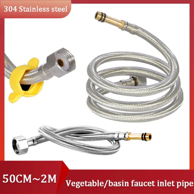 1/2" Kitchen/ Basin Monobloc Mixer Tap Connectors Flexi Hose Pipes Tails 50CM~2M