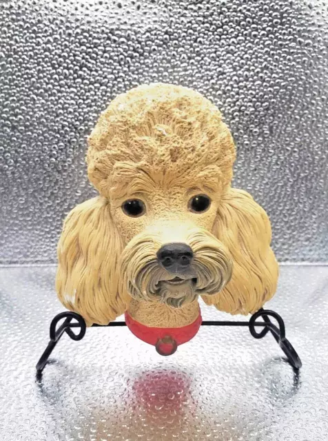 Genuine Bossons Chalkware Poodle - Original Vintage Wall Plaque Dog Head ENGLAND