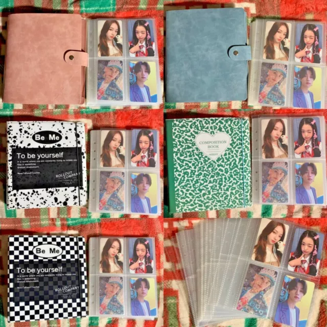 kpop photocard collection binder album book with 25 double pocket pages USED