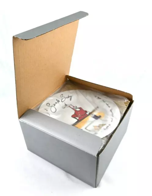 NEW OPEN BOX Pottery Barn Santa Baby 8 1/2 Inch Dessert Salad Plates Christmas