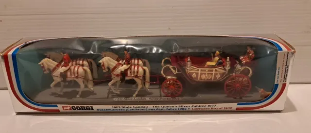 CORGI 1902 STATE LANDAU SILVER JUBILEE 1977 QUEEN ELIZABETH ll STATE COACH Boxed