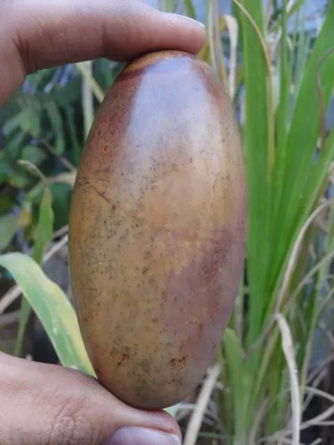 3.5"Shiva Lingam Stone Narmada River India Excellent Pure Special Lingham~I-2990 3