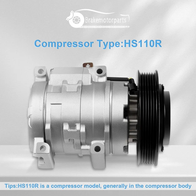 A/C AC COMPRESSOR For Toyota Corolla For Matrix 1.8L 2003-2007 2008 CO ...