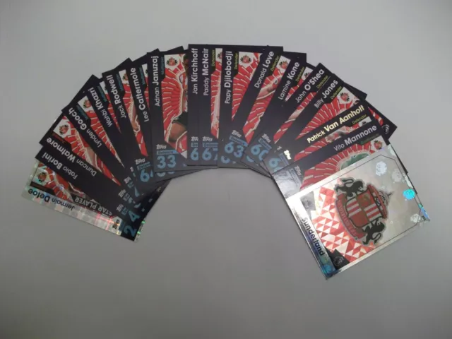 Match Attax 2016/17 - Sunderland FC - Komplettset mit 18 Spieler Basiskarten