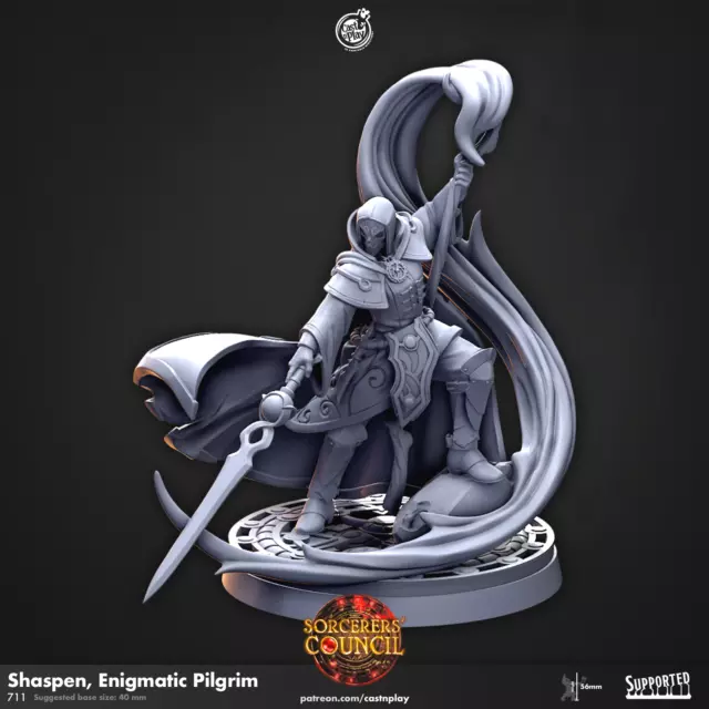 Shaspen Enigmatic Pilgrim | Consiglio degli stregoni | miniatura fantasy | cast n gioco