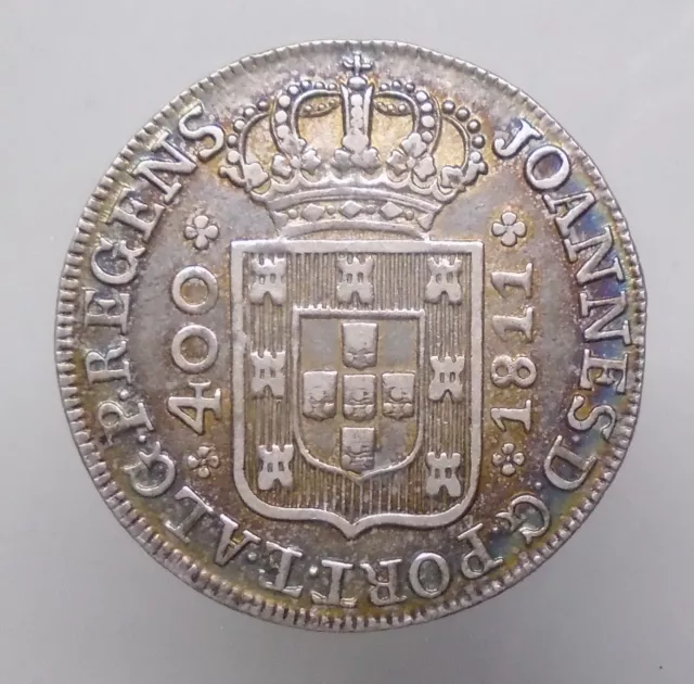 Portugal 480 reis 1811 Silver D.João VI  KM#331 XF