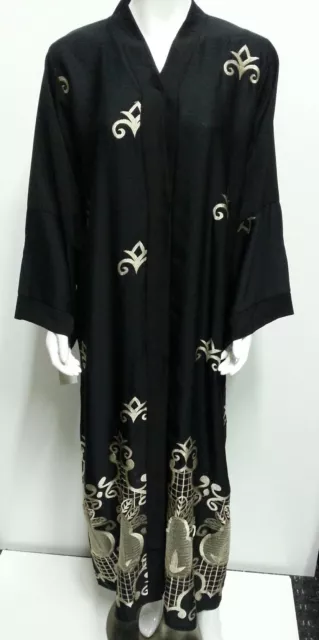 Women open front abaya..saudi abaya japanese Neda/linen.New Arrival.54 & 56