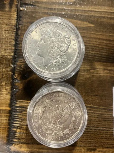 BU beautiful 1921 morgan silver dollar