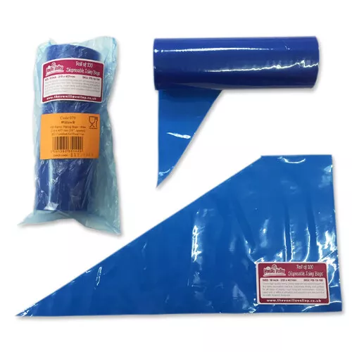 Icing Bags - 18 INCH - 100 Disposable Piping Bags for Cake Decorating & Baking