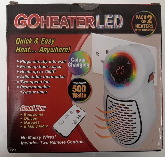 PLUG IN GOHEATER LED Pack Of 2 (NN103) £31.00 - PicClick UK