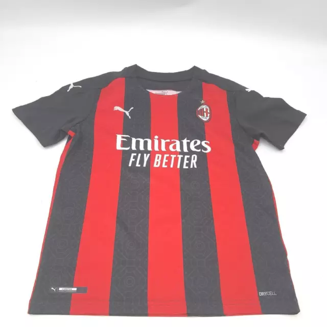 PUMA AC Milan 20202021 Kinder Replica Fußballtrikot Tango Rot Schwarz 152