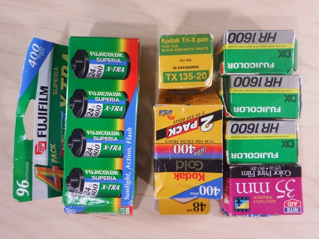 Lot of 11 Rolls Of 35 mm Camera Film Unused