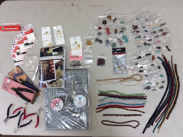 démarrer votre bijou entreprise kit de perles, outils, découvertes, livre, perles 3
