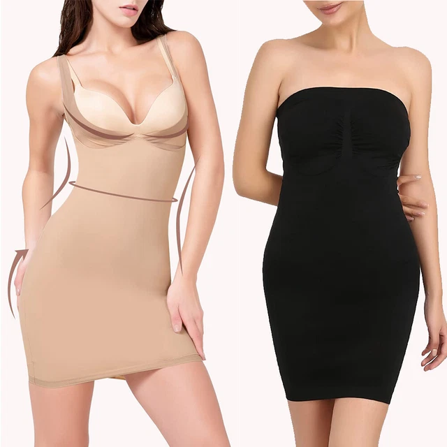 LADIES FULL SLIPS Under Dresses Shapewear Lingerie Body Shaper Body