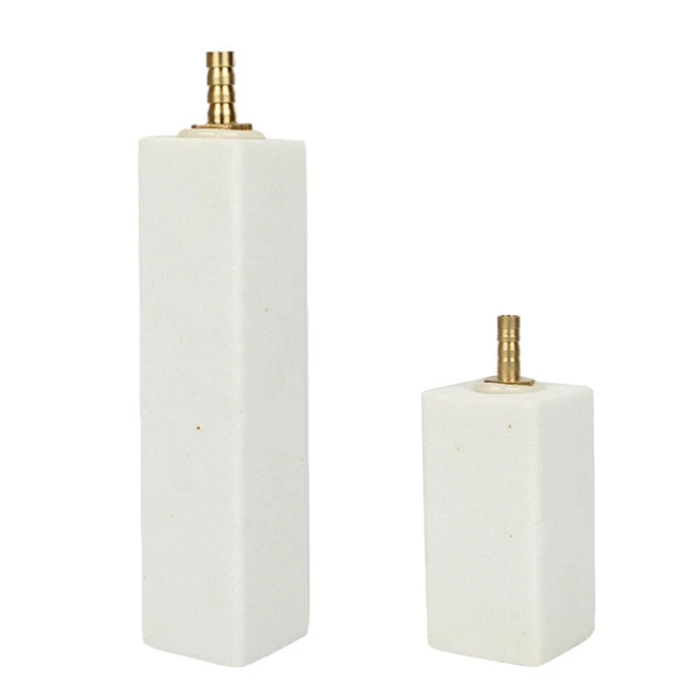 2 PIEZAS Nano Blanco Piedra de Aire de Corindón Acuario Bomba de Oxígeno Burbuja Piedra de Aire (S+M)