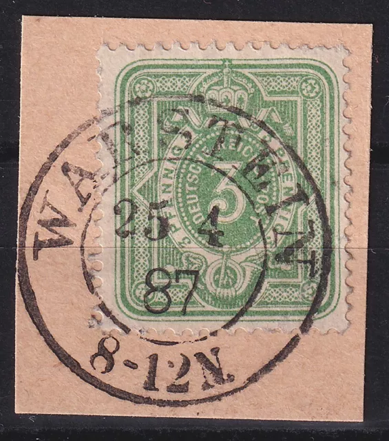 64993) WARSTEIN Westfalen 1887 nachverwendeter Preußen-Stempel