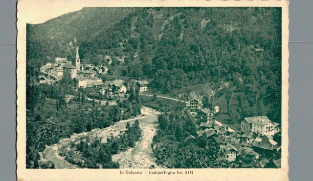 Vercelli Campertogno in Valsesia F. piccolo  spedita franc. asp.