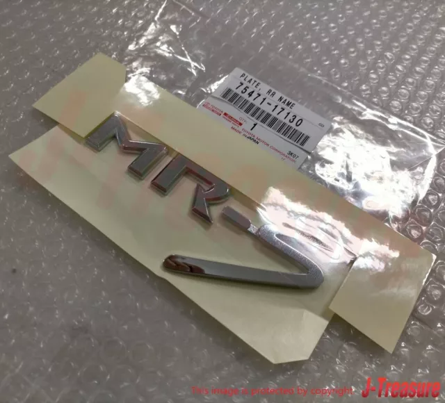 TOYOTA MR2 Roadster Spyder MR-S ZZW30 Genuine Rear "MR-S" Emblem 75471-17130 OEM 3