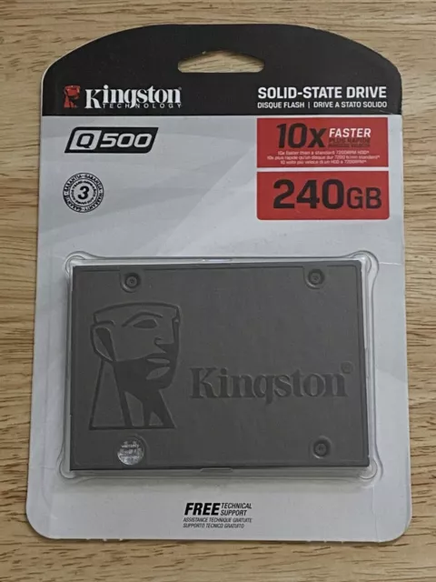 Kingston Q500 240GB Internal 2.5" Solid State Drive (SQ500S37/240G)