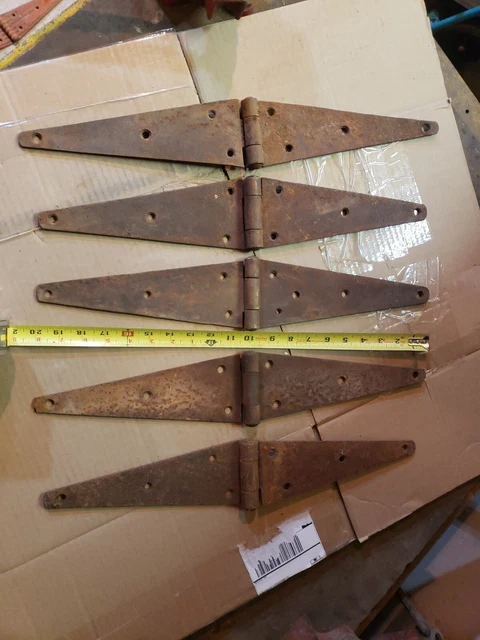 Lot Of Five 20' Barn Strap Hinges