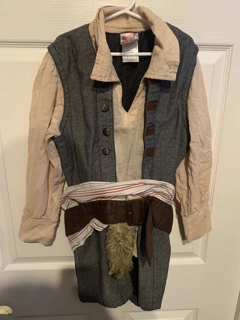 Disney Store Jack Sparrow Costume Jacket Pirates Of Caribbean Child Size M 7/8