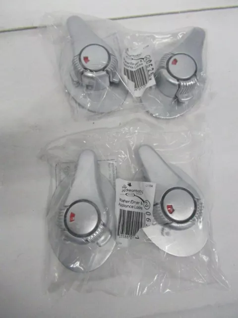 2x Swivel Appliance Lock Silver 2 Pack With EZ Indicator #4 -4 total