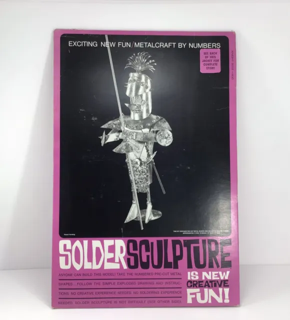 Vintage Wanamaker 1964 Solder Sculpture Knight  Metalcraft NOS