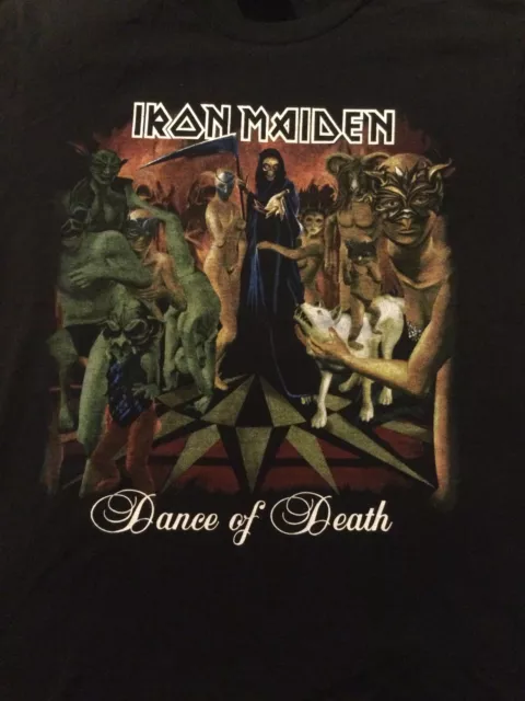 Iron Maiden Dance Of Death T Shirt Excellent Condition Medium Size