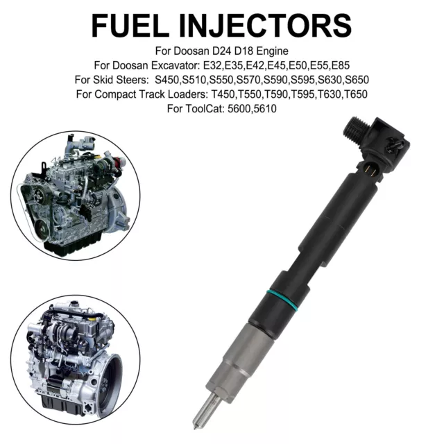 1* Fuel Injectors 400903-00074D Für Bobcat Für Doosan D24 D18 Engine 28337917 A7