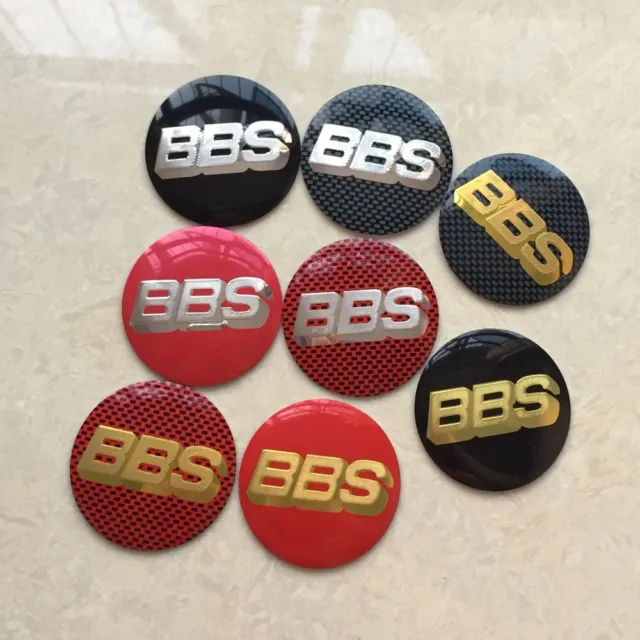 4pcs 56mm/65mm BBS Logo Car Wheel Center Hub Cap Emblem Badge Stickers for Sport